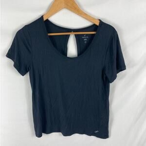 Freely Open Back Black Tshirt Size Small